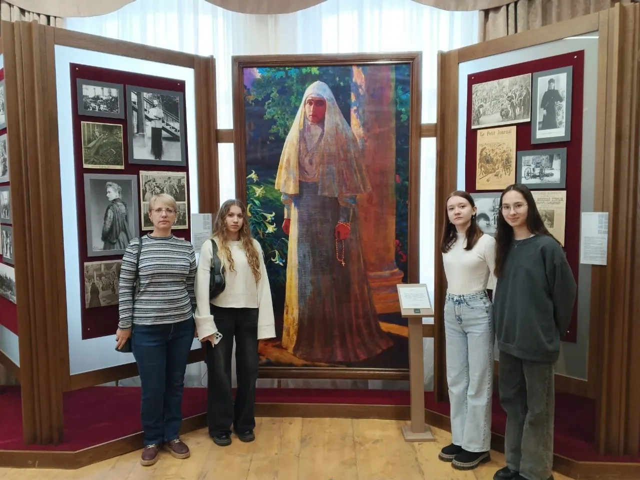 В музее Напольной школы в Алапаевске. Фото из архива Лейсан Шайхинуровой.