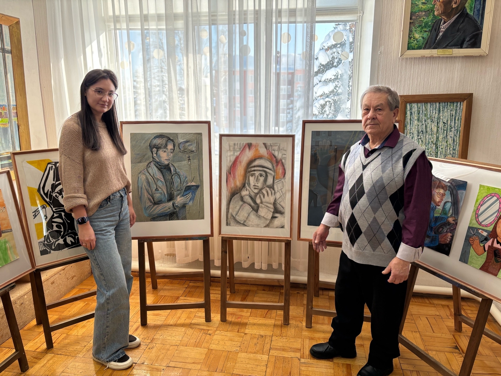 В Детской школе искусств села Амзя прошёл конкурс портретов людей разных профессий.