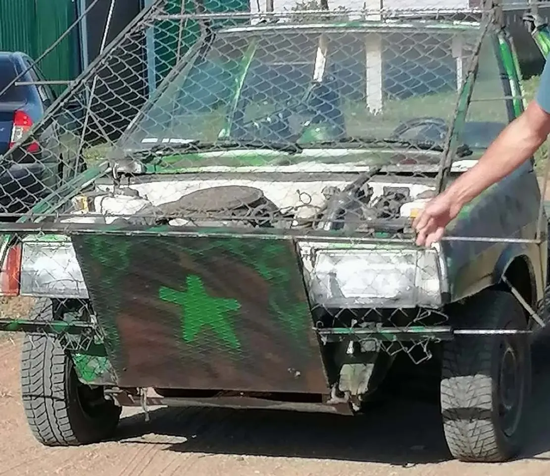 Агидельцы передали бойцам переделанный в багги ВАЗ-2108. Фото: волонтёров Агидели.