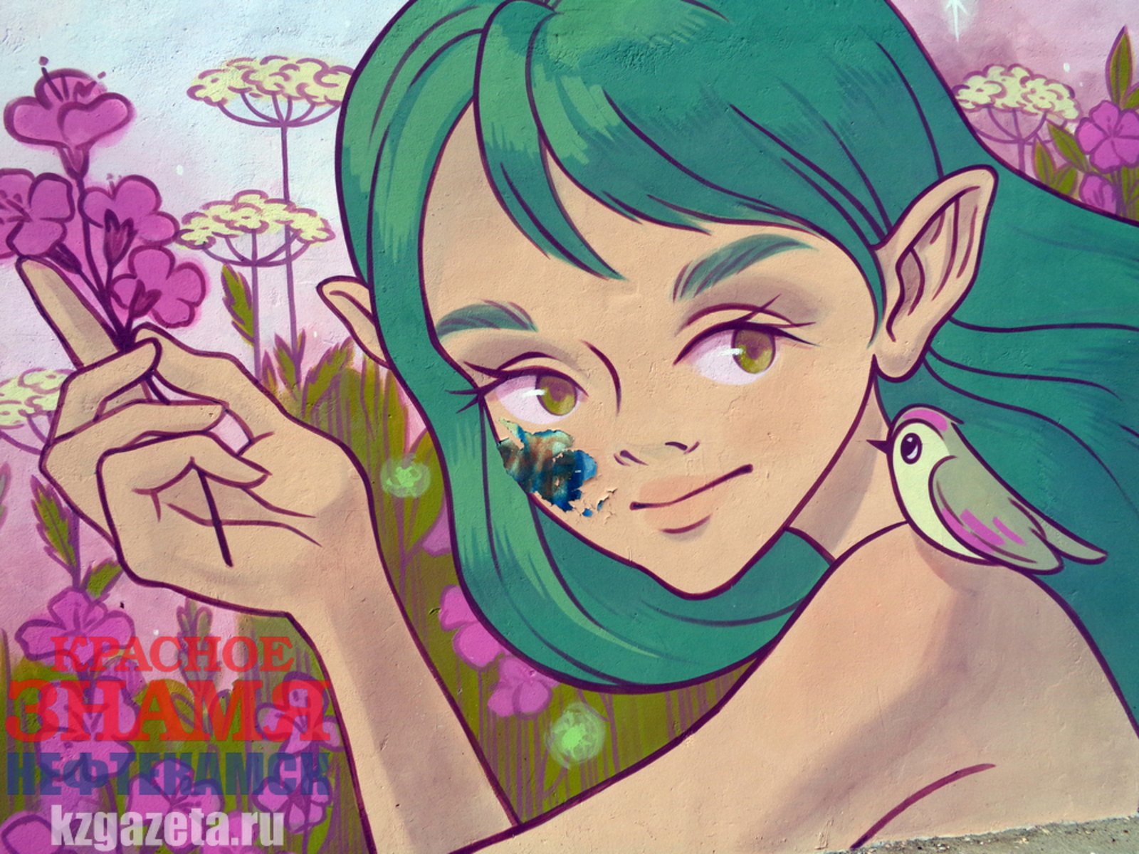 Наиль Фахреев, «КЗ».  Персонаж аниме «Девочка с синяком» (в цвете всё так и выглядит).