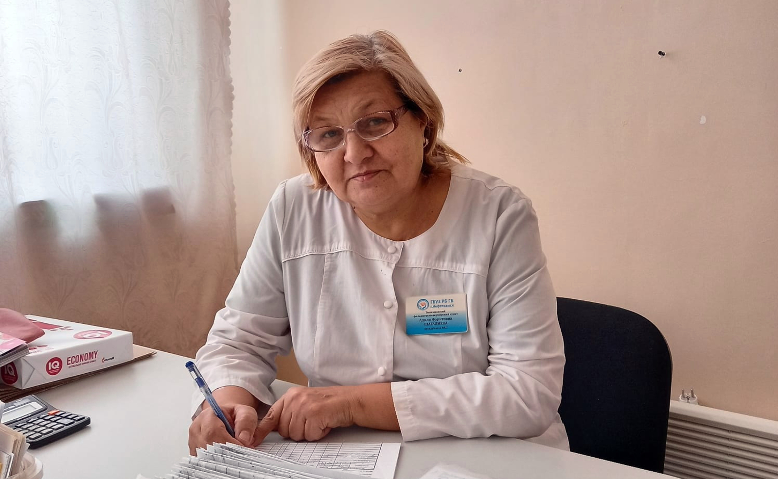 Адиля Фаритовна Шагалиева – фельдшер ФАПа в с. Ташкиново, трудится здесь вот уже почти сорок лет.