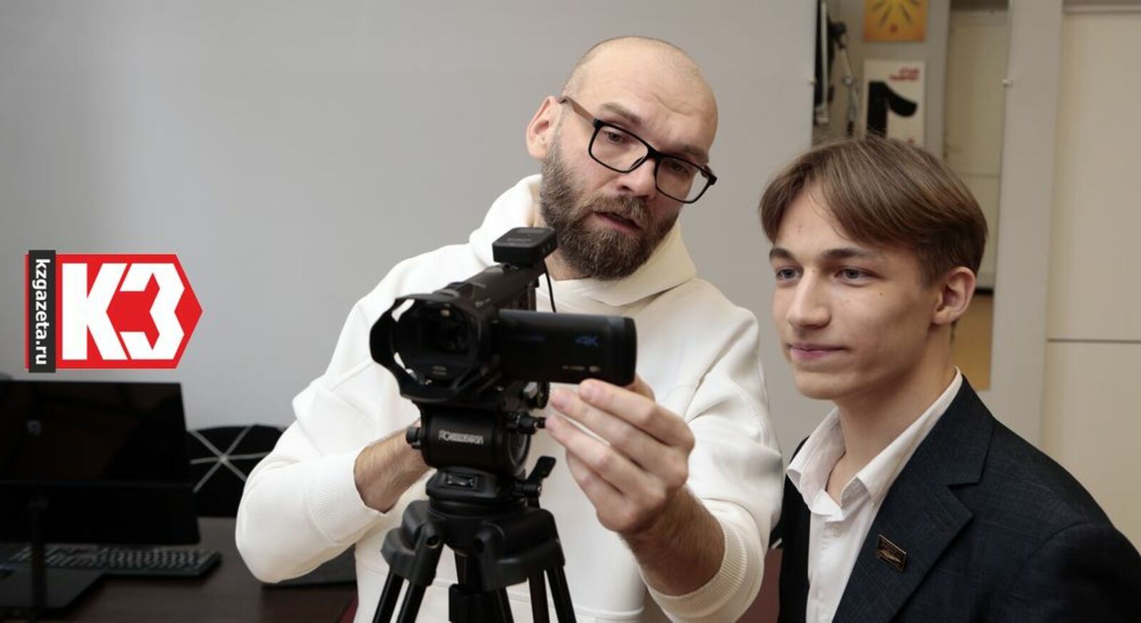 Лицеистов обучают «Основам видеосъёмки». Фото: Руслан Никонов, «КЗ».