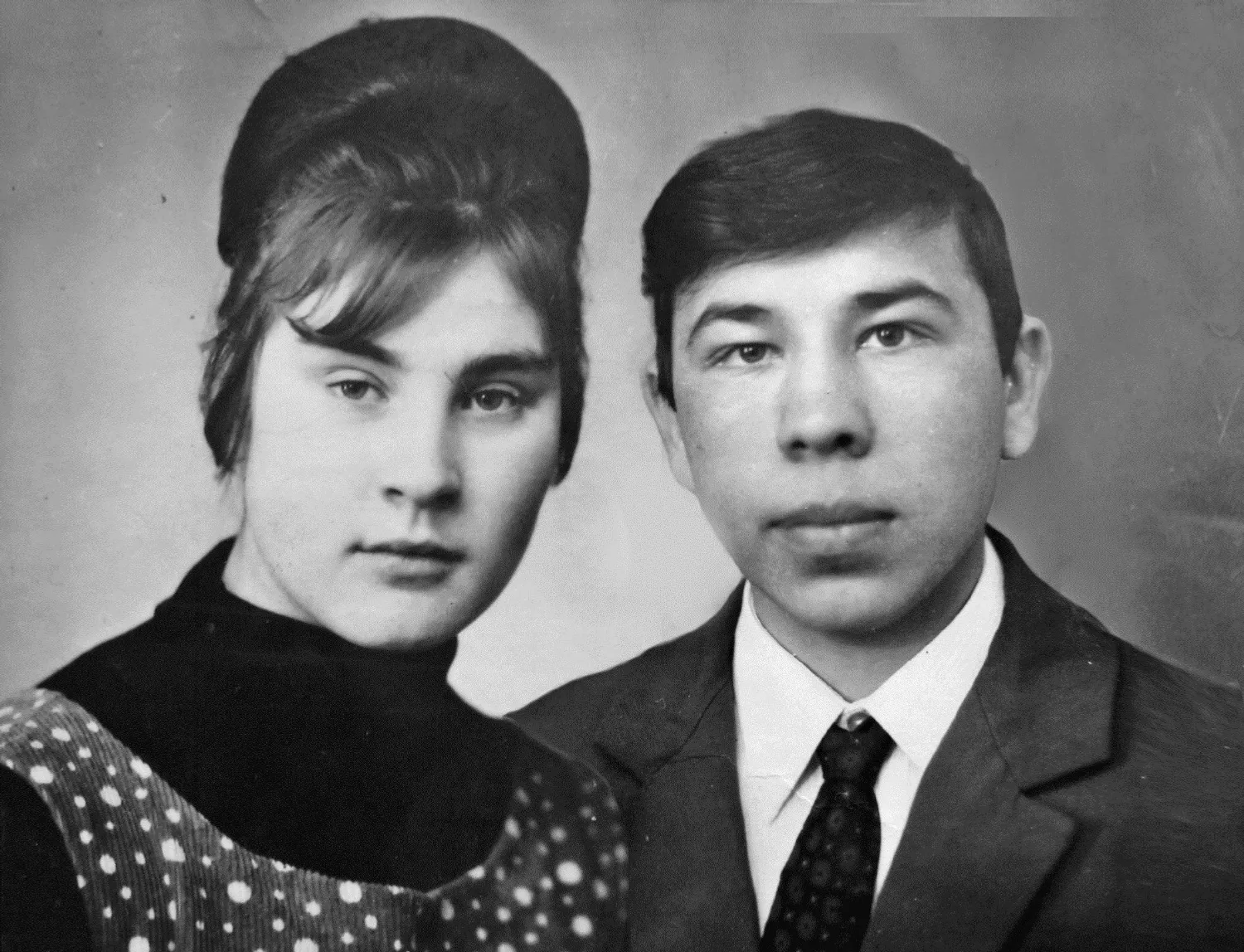 Райхана и Шамиль в молодые годы. г.Стерлитамак. Фото из семейного архива Аллаяровых.