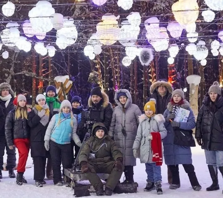 На съёмках фильма «Лапландия».